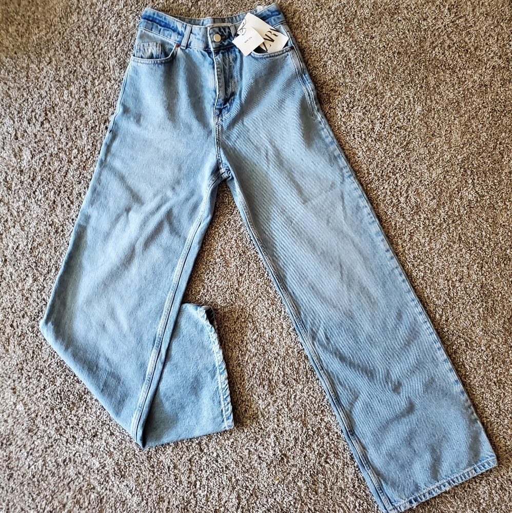 NWT ZARA Wide Leg Jeans